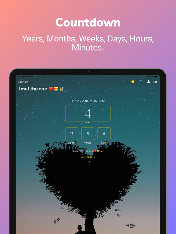Day Counter & Countdown iPad screenshot 2 - Productivity app