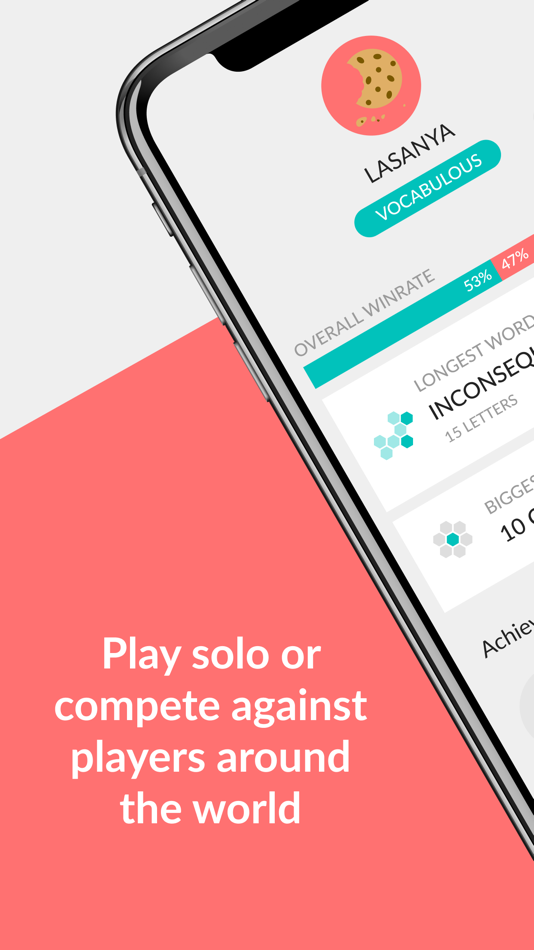 #5. Hexicon - Word Game (iOS) 由: Spiralburst Studio, LLC