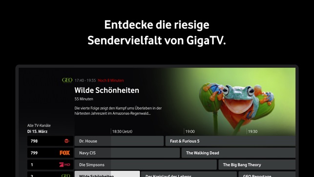 Vodafone GigaTV im App Store