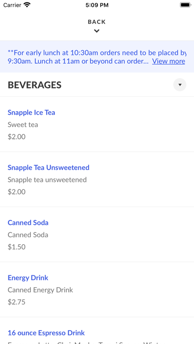 CSC Cafes Screenshot