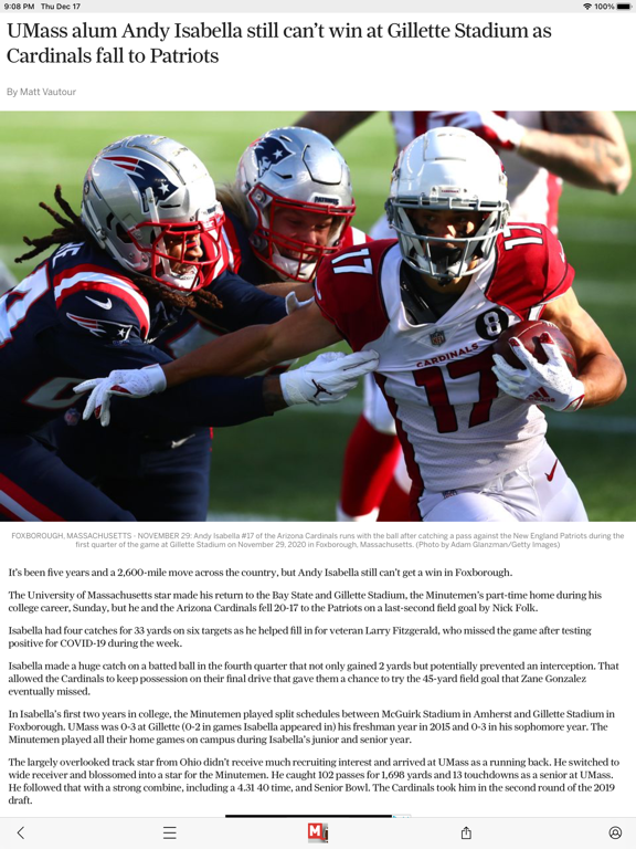 Screenshot #5 pour UMass Football News