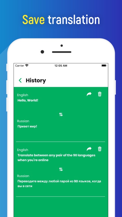 Translator app translate voice