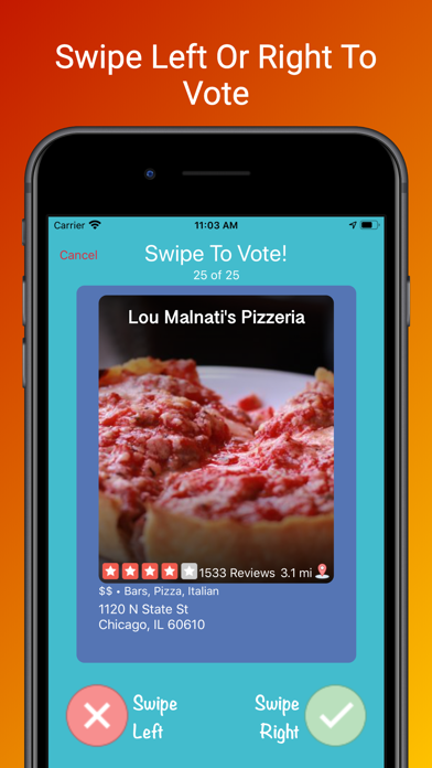 Dinner Winner Screenshot