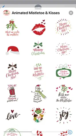 Game screenshot Animated Mistletoe & Kisses apk