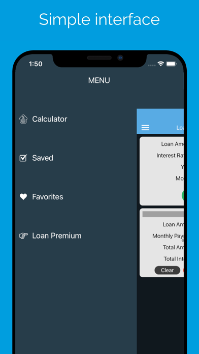 Loan EMI Credit Calculator Screenshot