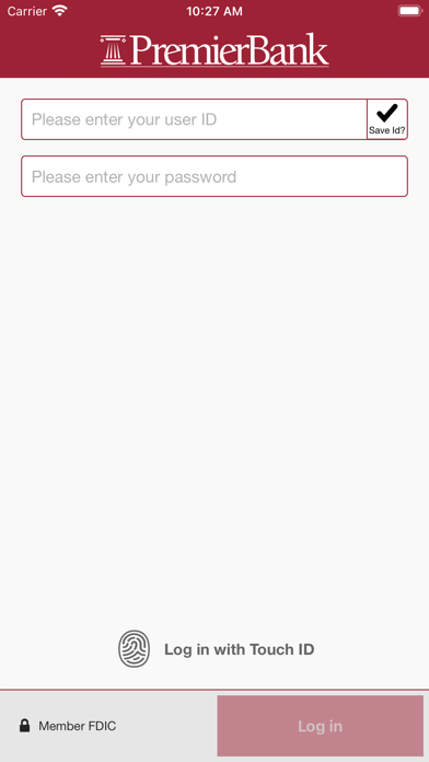 PremierBank Business Mobile Screenshot