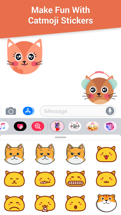 Animated CAT HEADS Stickers Screenshot