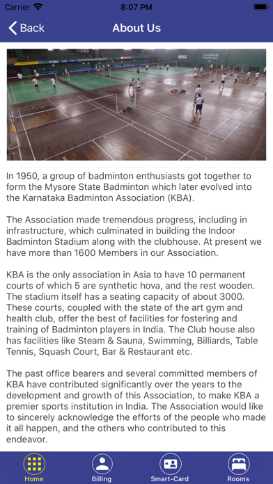 Karnatka Badminton Association Screenshot