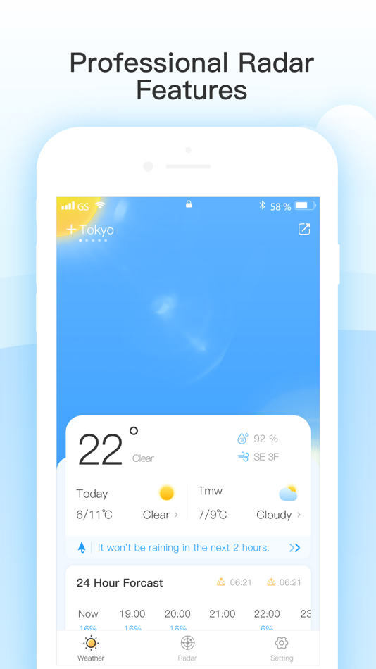 #1. Weather - Radar& Forecast (iOS) Podle: 建菲 汤