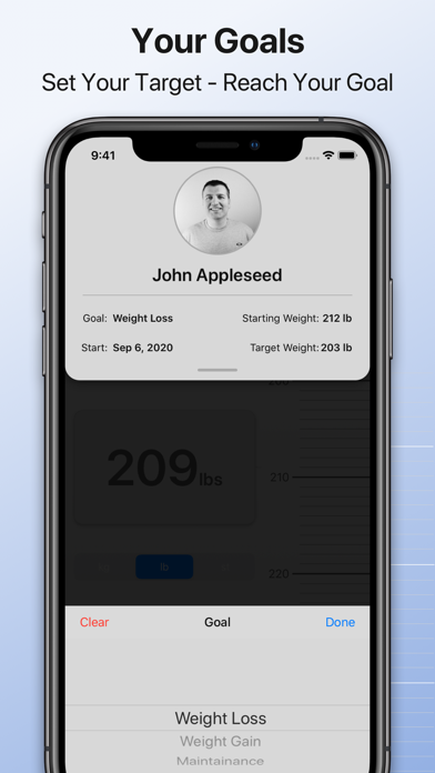 Weight Loss Tracking Screenshot