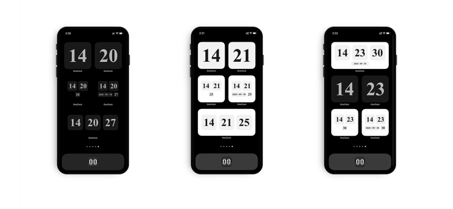 ‎OneClock – Ein einfacher Flip-Clock-Screenshot