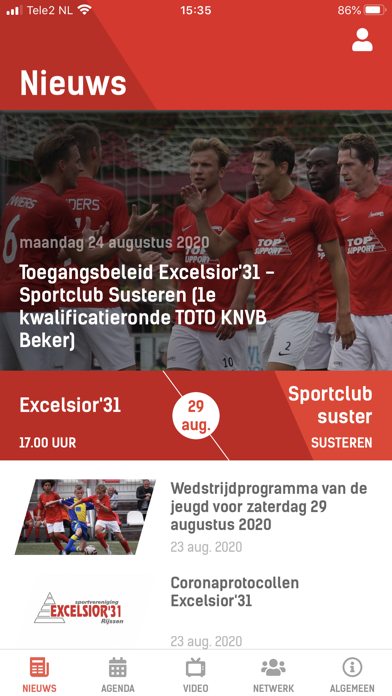 Excelsior '31 Businessclub Screenshot