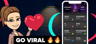 Captura de Pantalla 1 Tik Fans for likes + followers iphone