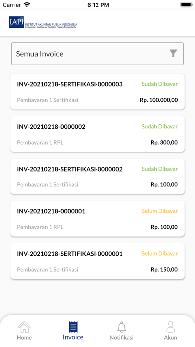 IAPI Mobile Screenshot