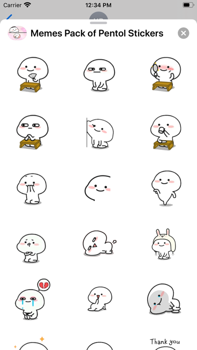 Memes Pack of Pentol Stickers Screenshot
