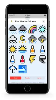 pixel weather gifs & stickers iphone screenshot 4