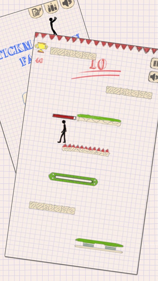 StickMan Falldown - 4.0 - (iOS)