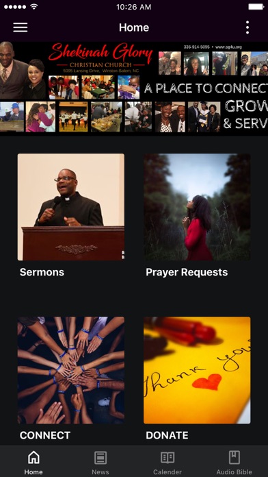 Shekinah Glory Church Screenshot