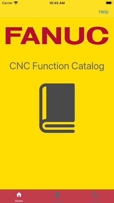 CNC Function Catalog Screenshot