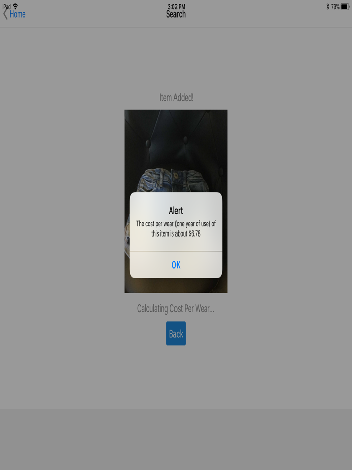 Shopala Cost-Per-Wear App