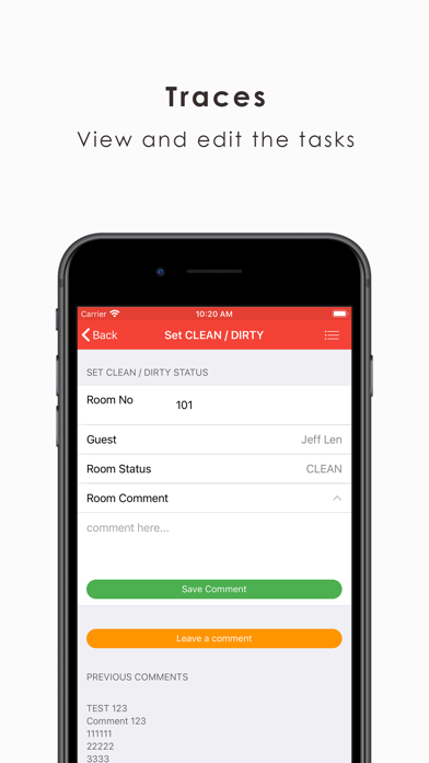 ABS Housekeeping App Screenshot