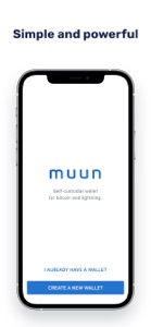 Muun Wallet screenshot #1 for iPhone