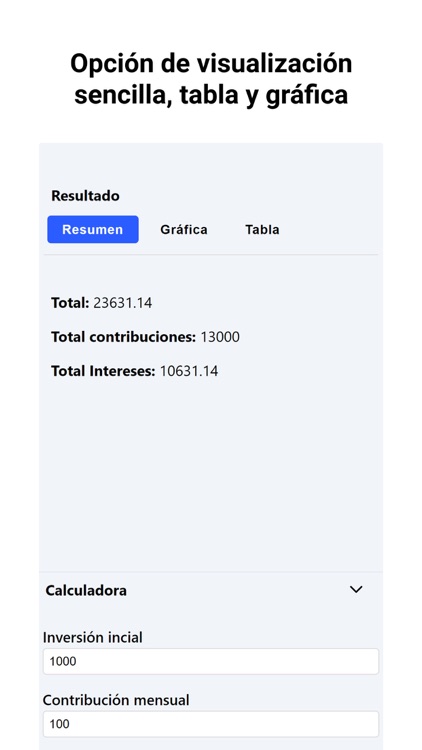 Calculadora Interés Compuesto