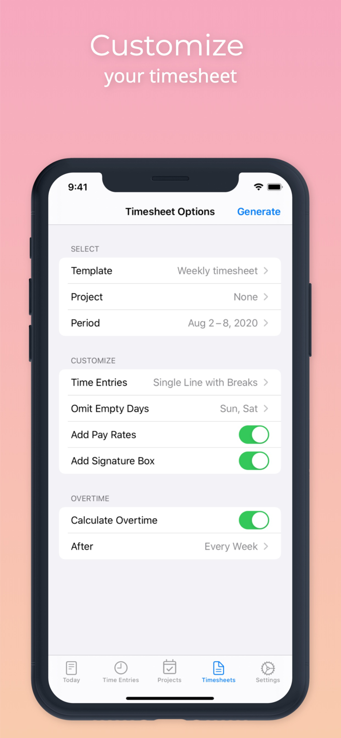 Time Tracker Manage your time