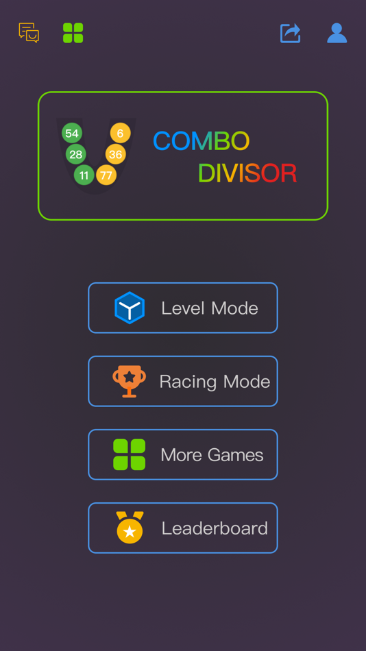 #1. Combo Divisor Puzzle (iOS) Podle: 其跃 吴
