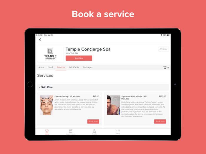 Temple Concierge Spa