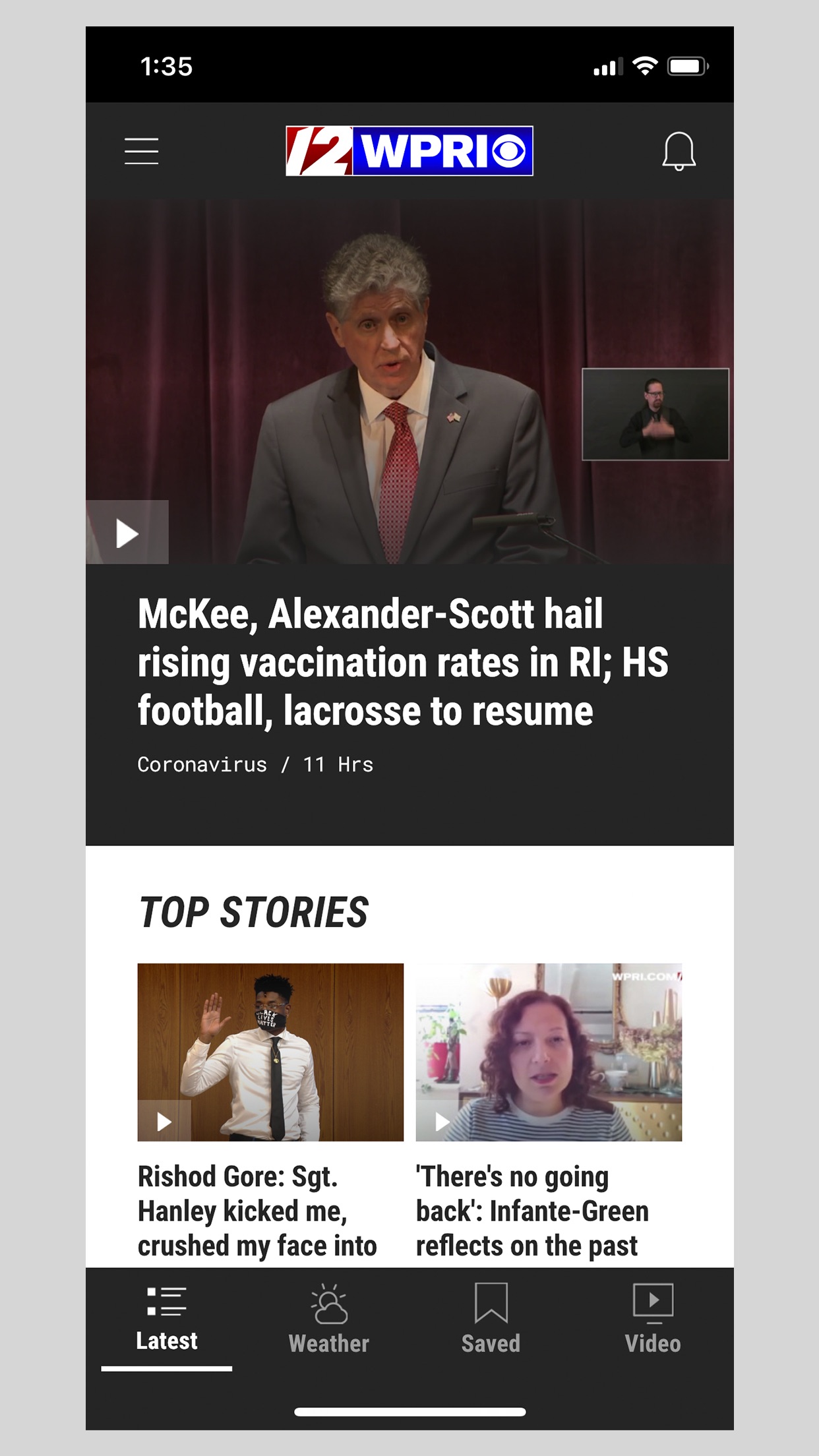 WPRI 12 News - Providence, RI screenshot 1