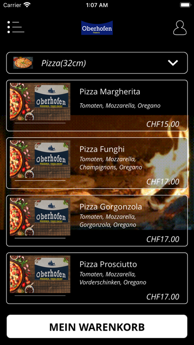 Pizzeria Oberhofen Screenshot
