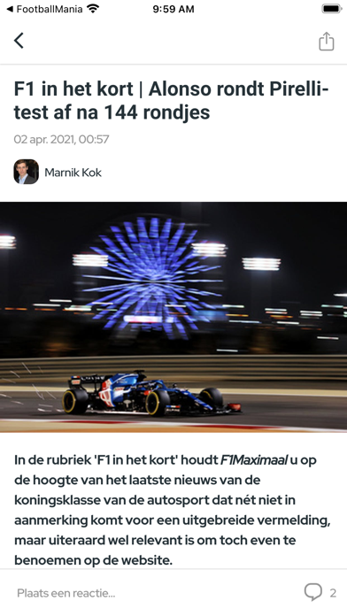 FMGP Nieuws Screenshot