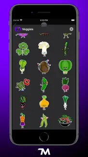 veggies: food stickers iphone screenshot 3