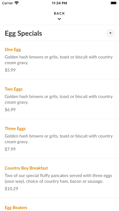 Kelley's Country Cookin Screenshot