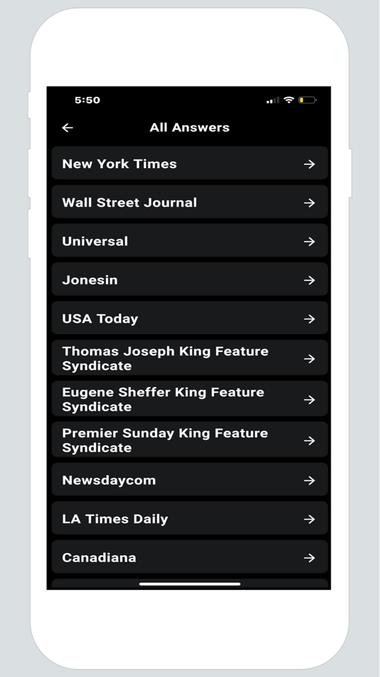 #2. Crossword Answers (iOS) 由: Mohamed Fahmy