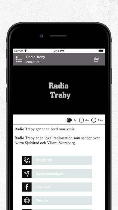 Treby Radio Screenshot