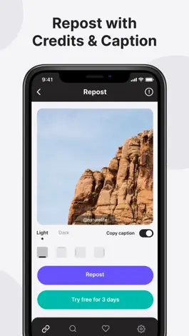 Game screenshot Repost Photo & Video from Save apk