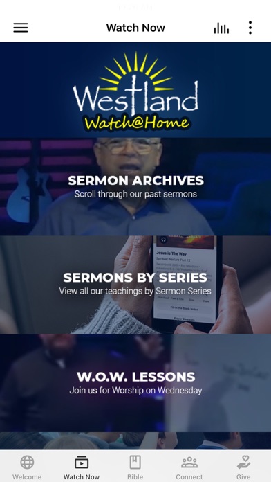 Westland Baptist Church Screenshot