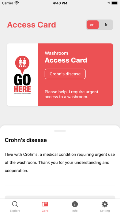 GoHere: Washroom Locator Screenshot