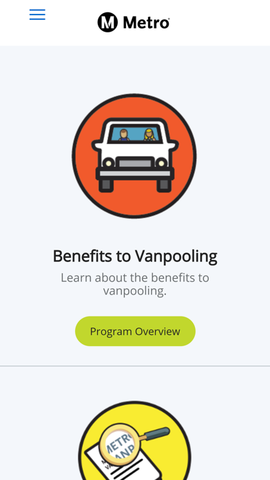 Metro Vanpool Screenshot