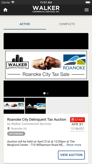 Walker Commercial Services Screenshot