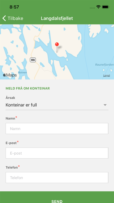 ØyVAR tømmekalender Screenshot