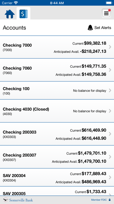 Somerville Bank Business Screenshot