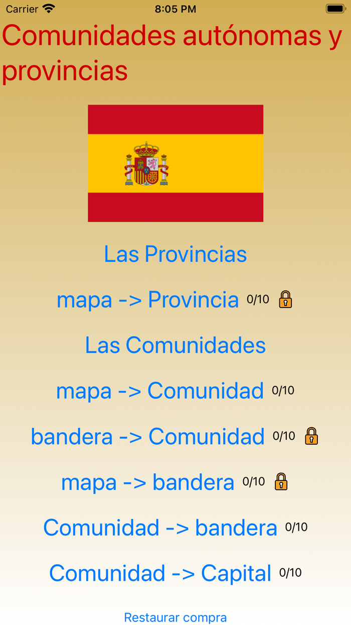 Comunidades y Provincias