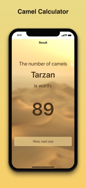 Camel Value Calculator on the App Store