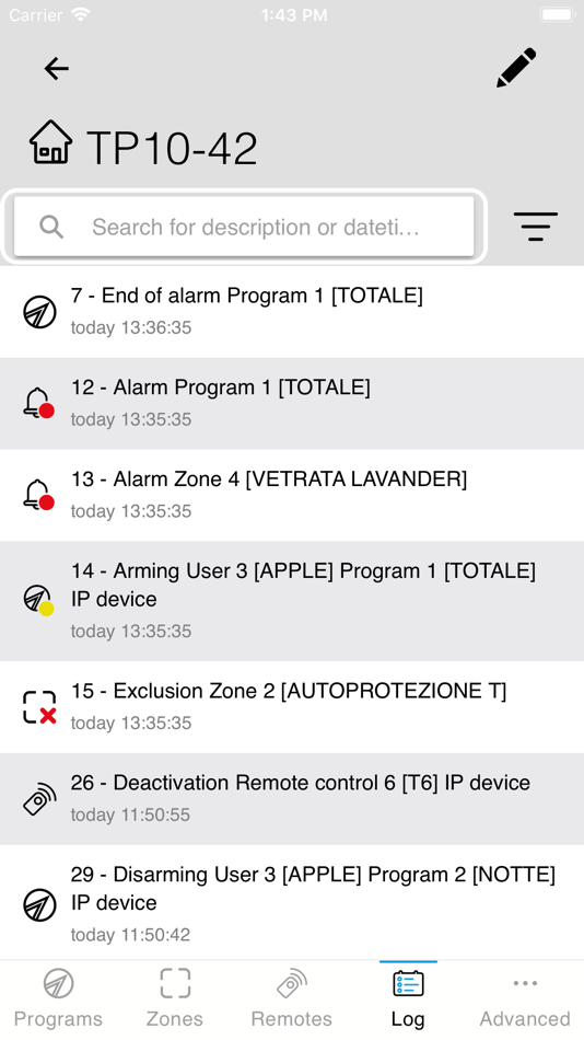 #3. myTecnoalarm TCS (iOS) 由: Tecnoalarm