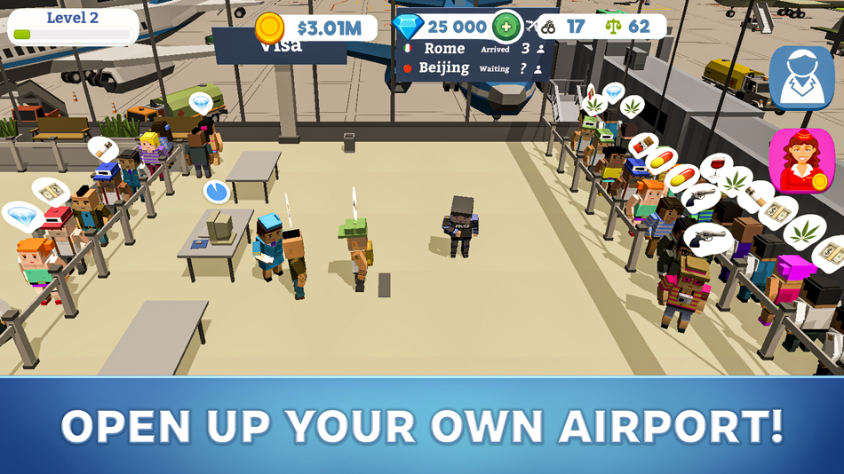 Idle Customs: Protect Airport - 1.01.190 - (iOS)