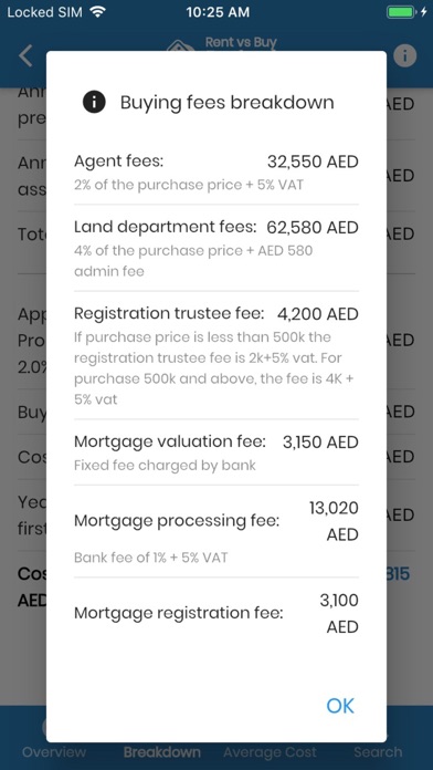 Rent vs Buy in Dubai Screenshot