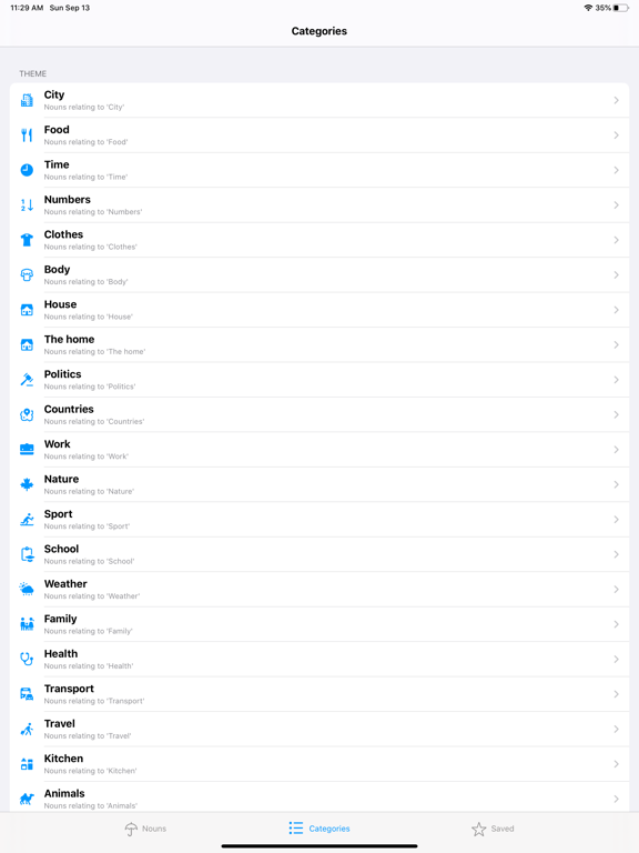 Screenshot #6 pour Levantine Arabic Nouns